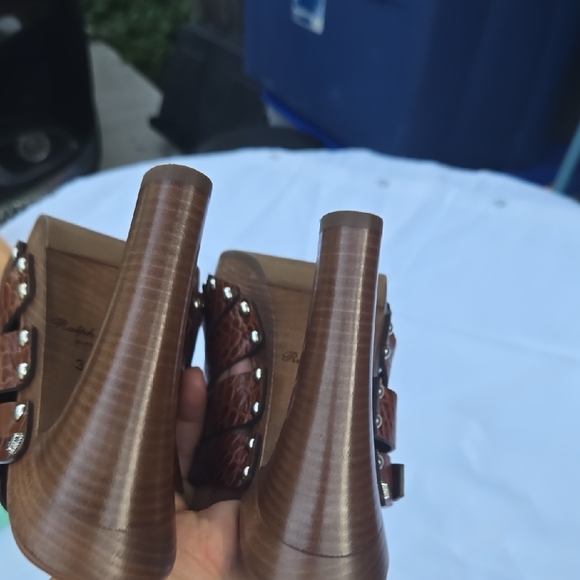 Brown High Heel Sandals - Picture 7 of 10